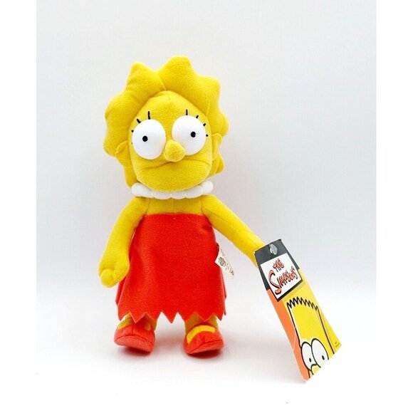 Nanco The Simpsons 9" Lisa Simpson Plush Doll 2004 New - Picture 1 of 6